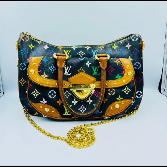 Louis Vuitton Black Multicolor Rita Handbag